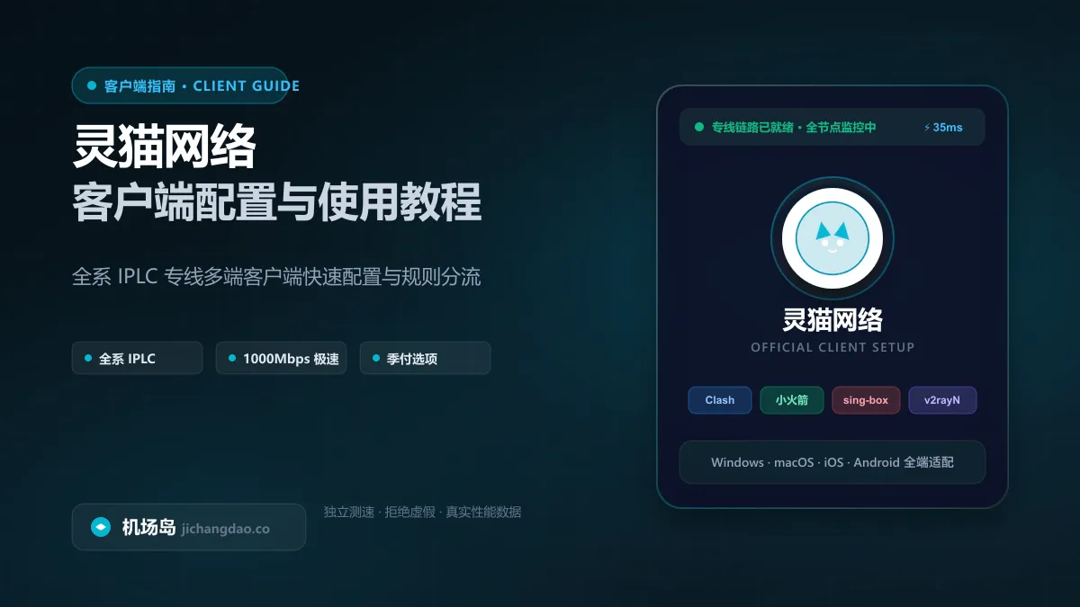 灵猫网络全系 IPLC 客户端快速配置与分流教程