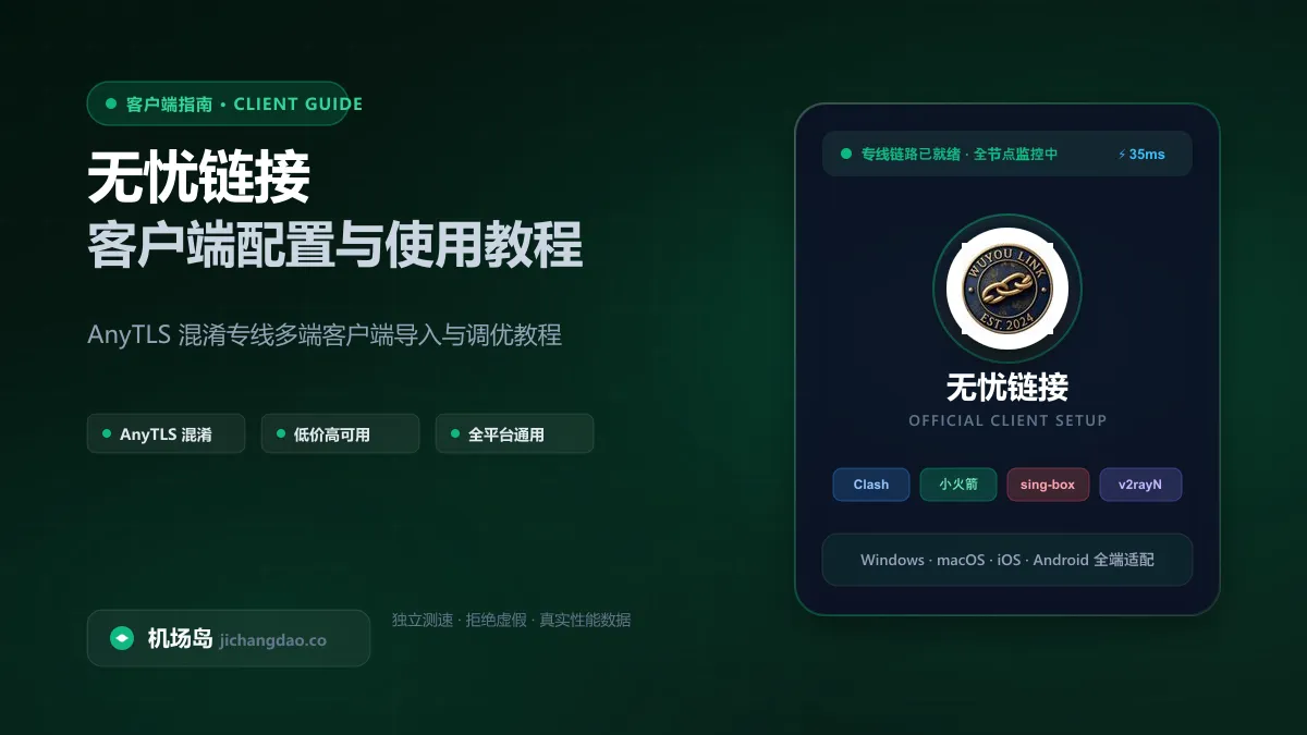 无忧链接官方多端客户端与订阅一键分发中心